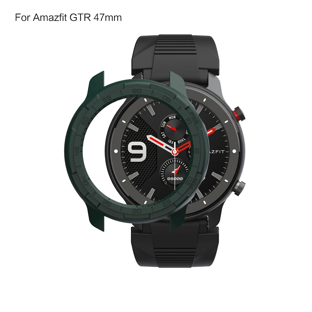 Army Green For 47mm Чехол для смарт-часов SIKAI для Xiaomi Amazfir GTR 47 мм, зарядное устройство для часов Huami Amazfit GTR 42 m, корпус для часов - Цвет: Army Green For 47mm
