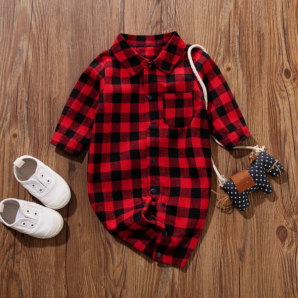 tartan babygrow