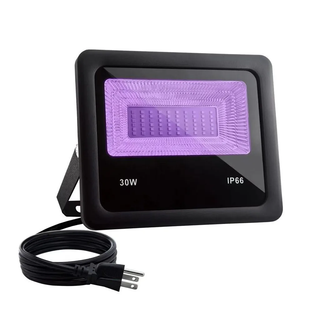 Preta ao ar Ip66 à Prova Luz de Palco para a Barra uv Led Projector Ultra Violeta Luz Livre Dwaterproof Água Festa 10 w 20 30 50 5 led projector ultra violeta led luz preta