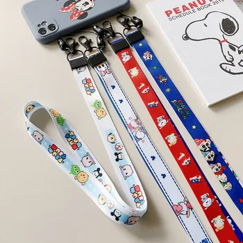 

New Arrival 1 Piece High Quality ID Card Badge Holder Lanyard Cartoon Bear Mickey Mobile Phone Strap Key Chain Lanyard