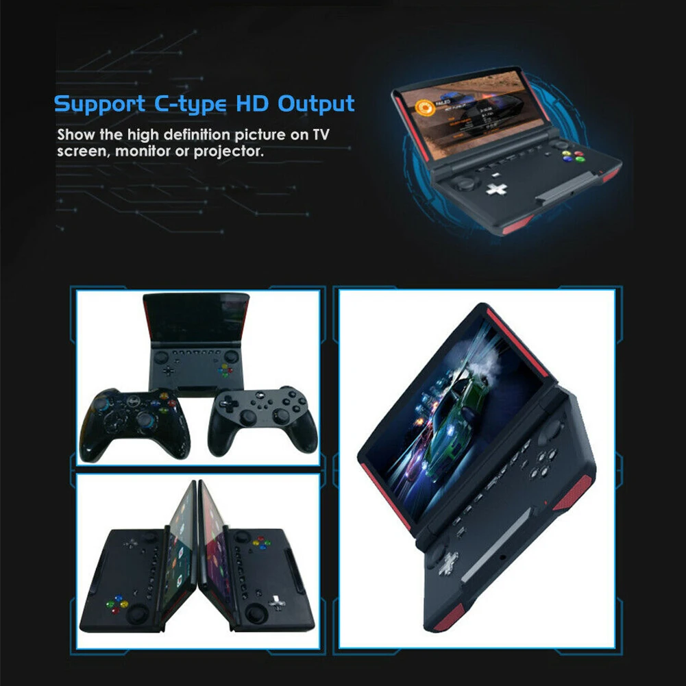 

5.5 Inch X18 For Android HD Output TF Card USB Charging Dual Gamepad HDMI WIFI Handheld Game Console Flip Type Quad Core A53
