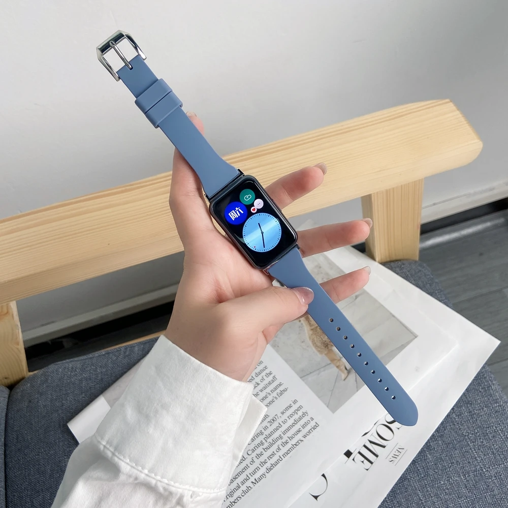 Тонкий браслет для Huawei iWatch мягкий силиконовый ремешок умных часов Hua wei подходит
