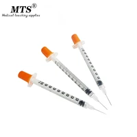 1ml Disposable Plastic Liquid Dispenser Insulin Syringe 6