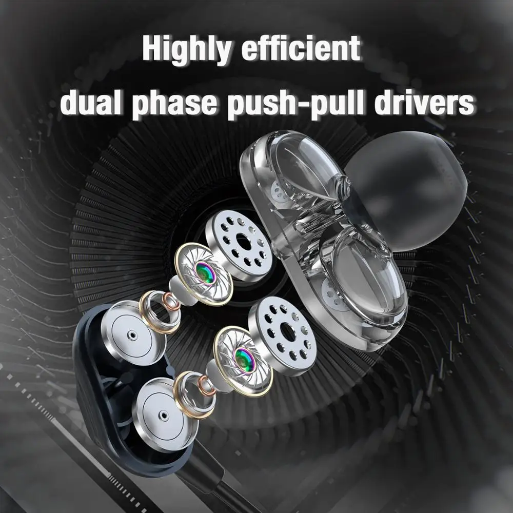 Wireless Earphone wtih Mic Neckband Earbuds Bluetooth Sports In Ear Headphone Pure Digital Drive system Hi Res Clear Bass Sound