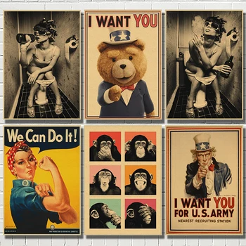 

The store recommended Classic Movie Kraft Paper Poster Bar Cafe Living Room Dining room Wall Decorative Paintings
