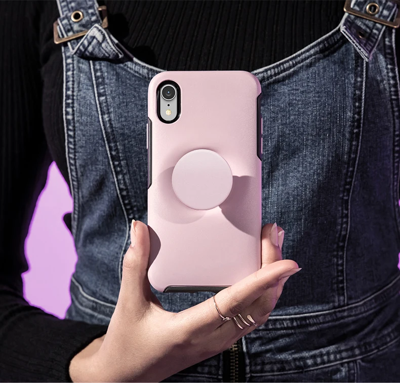 Роскошный противоударный чехол POPINGSERIES с логотипом для iphone 8, 7, 6, 6s, противоударный, простая установка для iphone 7, 8, 6, 6s plus