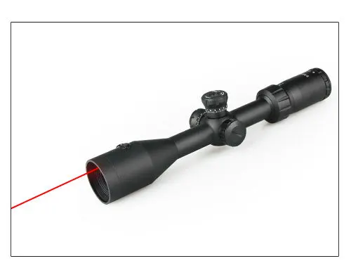 

New Tactical 3-9x42 LE rifle scope with red laser optical sight riflescopes hunting GZ10182