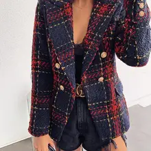 VAZN, новейший стиль, Классическая, в клетку, сексуальная, Неопрятная, высокое качество, полный рукав, тонкая, для женщин, с высокой талией, длинная верхняя одежда