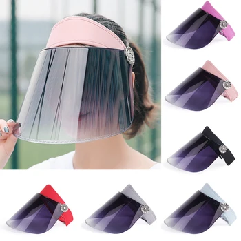 

Women/Men's Outdoor Anti-ultraviolet Cap Casual Sun Visor Hat With Premium PC Protective Cover Universal For Cycling