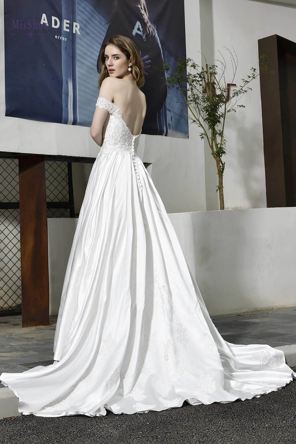 Vestidos De Novia Длинные свадебные платья без рукавов Свадебные платья трапециевидные кружевные атласные халаты-быстрая в Mariage