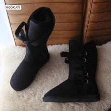 В году, новейшие китайские женские зимние ботинки из овечьей кожи и шерсти, чистая шерсть, женские зимние сапоги с высоким голенищем, 6 цветов