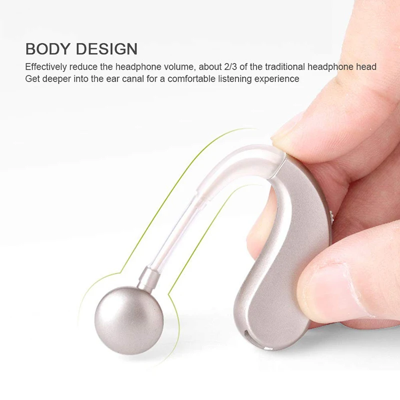 NEW Rechargeable Mini Digital Hearing Aid Sound Amplifiers Wireless Ear Aids for Elderly Moderate to Severe Loss Drop Shipping