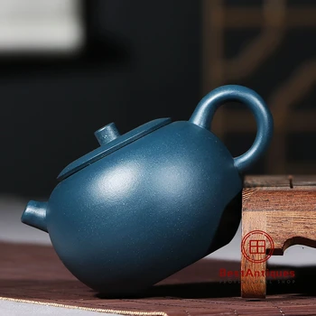 

Yixing Zisha Teapot Purple Clay Teapots Handmade Lvni Pingguo 170cc