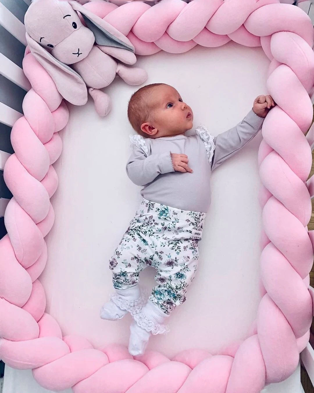 Newborn Trenza Cuna Baby Bed Bumper Knot Protector Tour De Lit Bebe Tresse Baby Bumper Cot Bumpers In Crib Warkocz Do Lozeczka Aliexpress Mother Kids