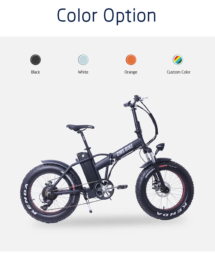 2" CMSTD-20PZ складной электрический велосипед 500W fat tire
