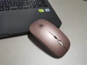 

2.4Ghz ultra-thin wireless mouse notebook mouse wireless office matte mouse touch stripe smart power saving practical mouse