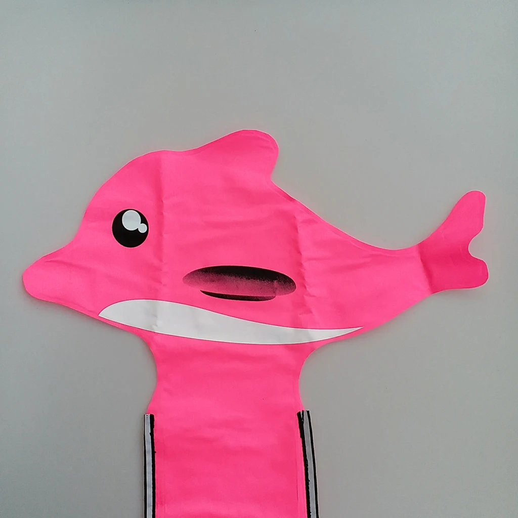 Scuba Diving Surface Marker Buoy Signal Tube Oral and Standard BC Hose Inflator, Cute Dolphin Design Multiple Colors & Sizes