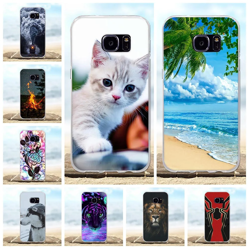 Мягкий силиконовый чехол из ТПУ для Samsung Galaxy S7 G930F G930FD G930W8 | Мобильные телефоны и