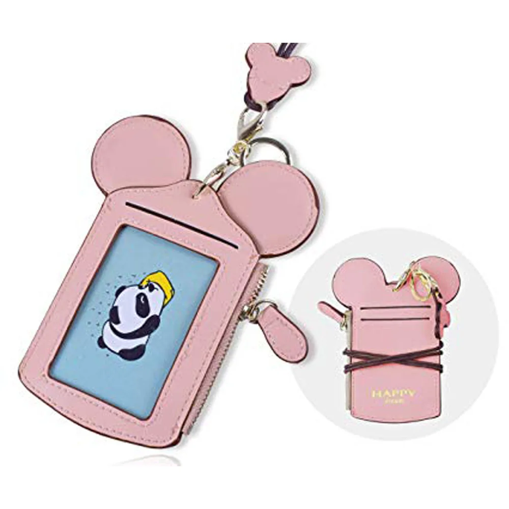 

Manufacturers Direct Selling Simple Solid Color PU Leather Card Holder Bus Card Certificate Card Sleeve Subway School Card Work