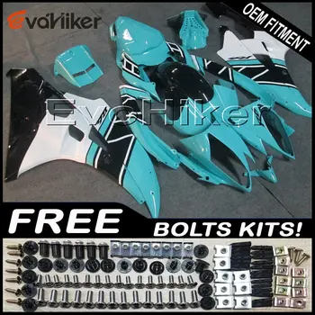 

Custom motorcycle fairing for YZF-R6 2006-2007 ABS plastic motorcycle hull light blue+gifts
