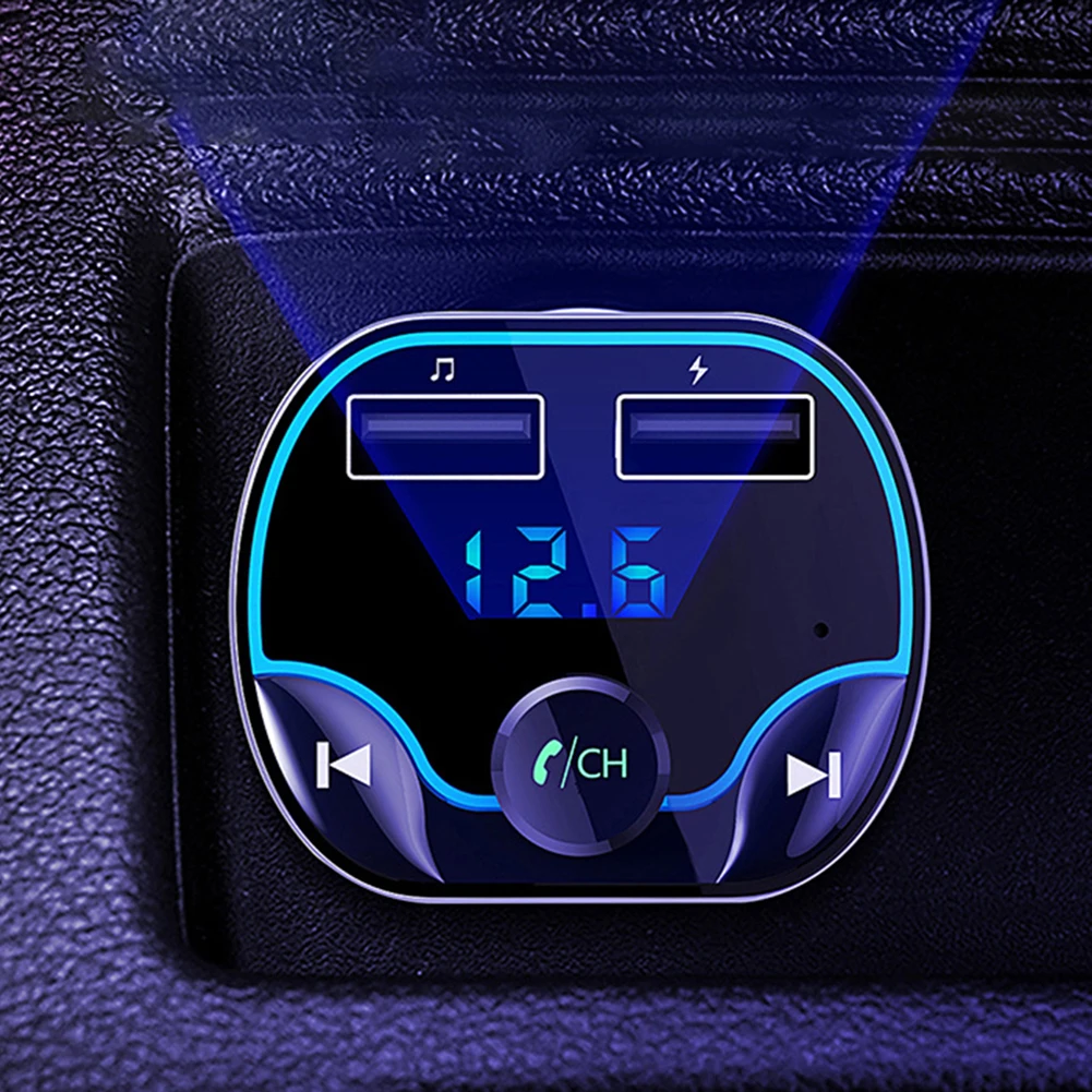 Автомобильный MP3-плеер с двумя usb-портами, Bluetooth, Handsfree, Автомобильный MP3-плеер, зарядное устройство для телефона, fm-передатчик