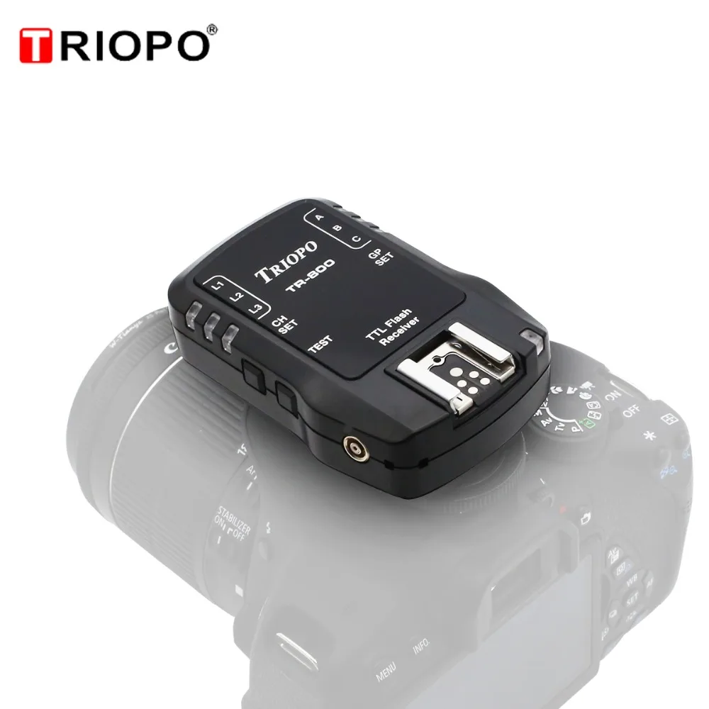 TRIOPO TR988 профессиональная ttl вспышка+ TR800 триггер приемник для Canon d5300 Nikon d5300 d200 d3400 d3100 DSLR камер