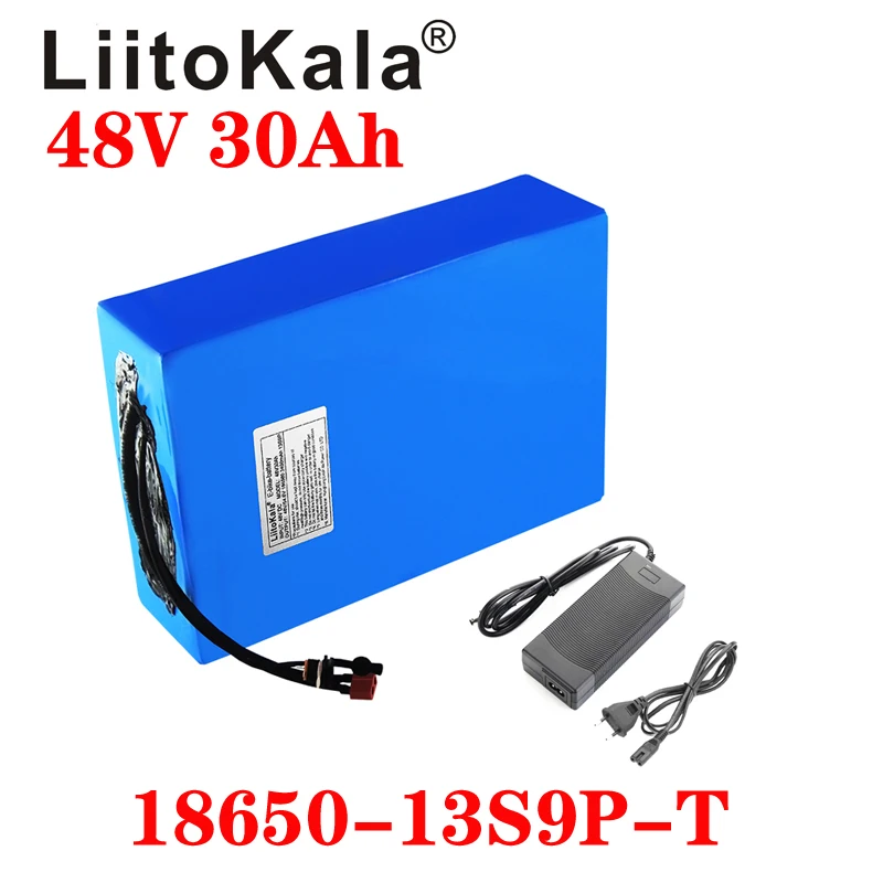LiitoKala 48V 30ah 18650 13S9P Electric 