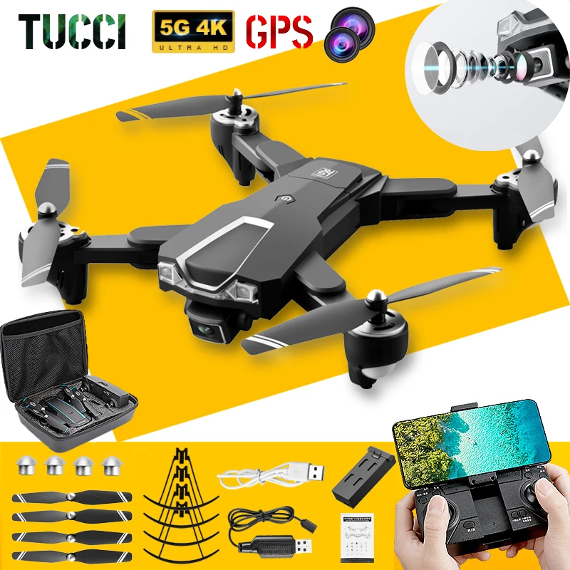 Дрон TUCCI с дистанционным управлением GPS и двойной HD камерой 5G4K профессиональная