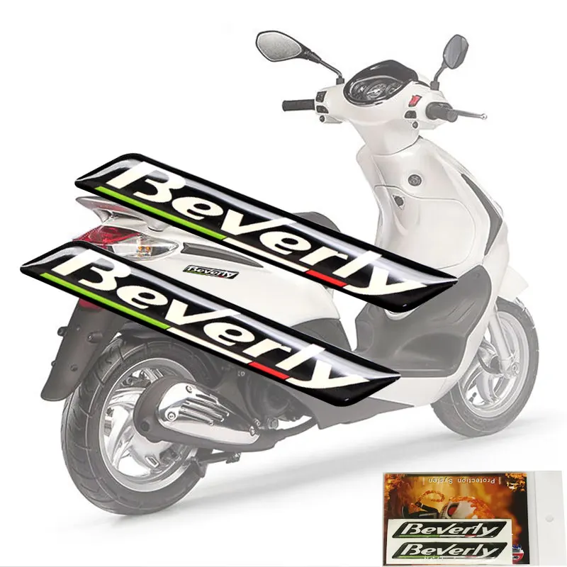 

For Piaggio Beverly 125 300 350 500 Scooter Motorcycle 3D Waterproof Sticker Body Shell Decal Protector Fairing Emblem sticker