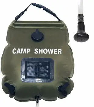 

Portable Solar Camping Shower Bag Eco-friendly Comfort Handle Removable Hose Wear Resistant PVC Outdoor Shower Bag