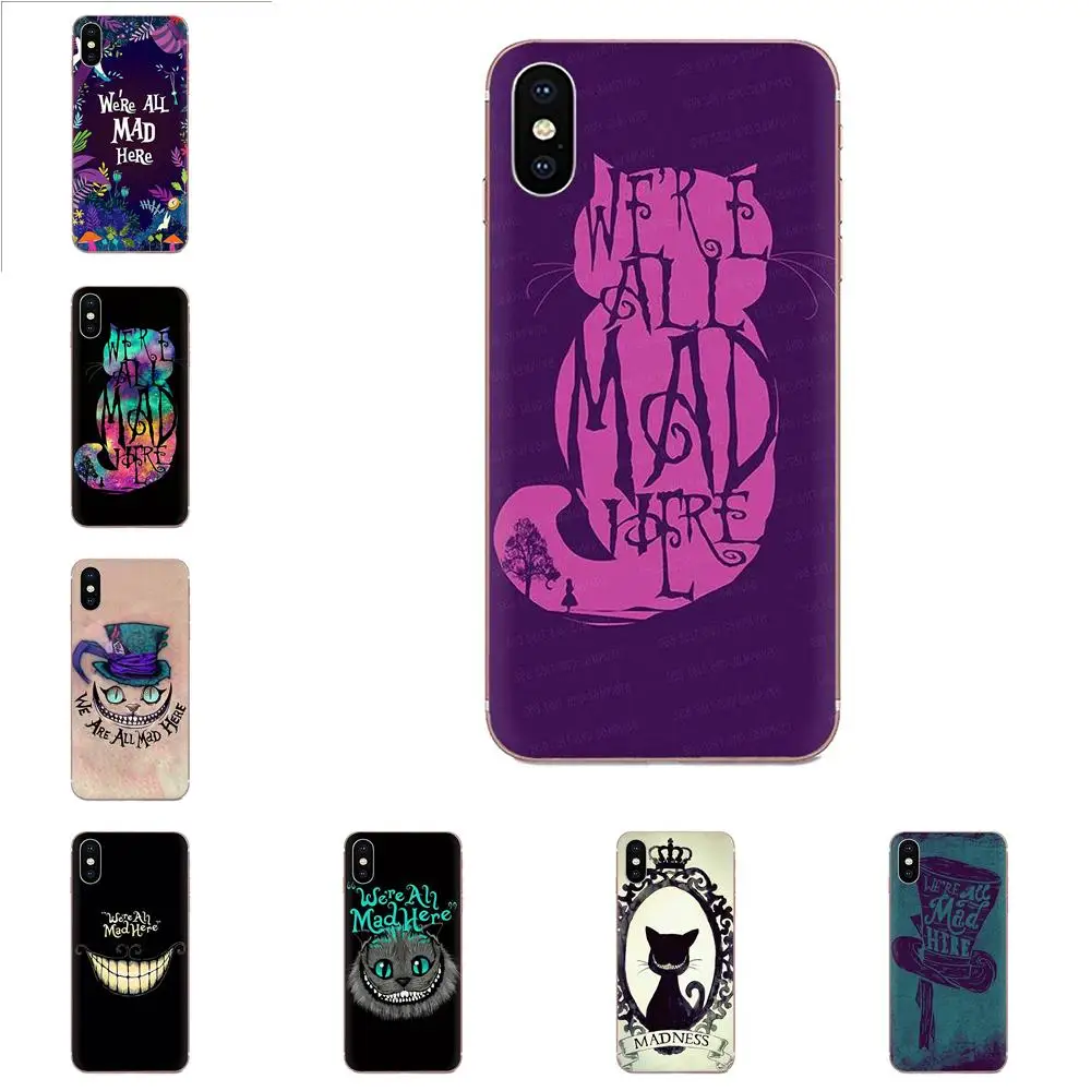 We're All Mad Here Soft Silicone TPU Case For Galaxy Grand A3 A5 A7 A8 A9 A9S On5 On7 Plus Pro Star 2015 2016 2017 2018 | Мобильные