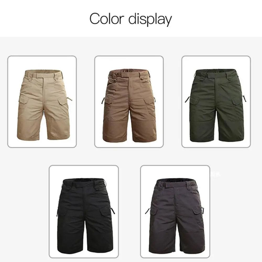 

Comfortable Summer Military Waterproof Tactical Cargo Hiking Shorts Teflon Camouflage Army Military Men Climbing BDU Shorts