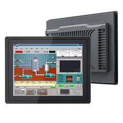 Panneau tactile capacitif PC industriel tout en un, sans ventilateur intégré, 12.1 pouces 12 pouces, ordinateur Windows Linux, 1024x768, RS232 com HDMI 