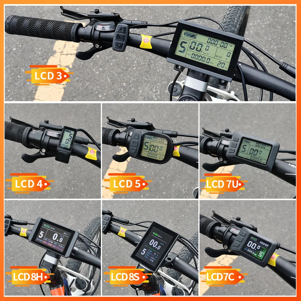 電動自転車kt lcdディスプレイLCD3 LCD5 LCD7U LCD7C LCD8 led
