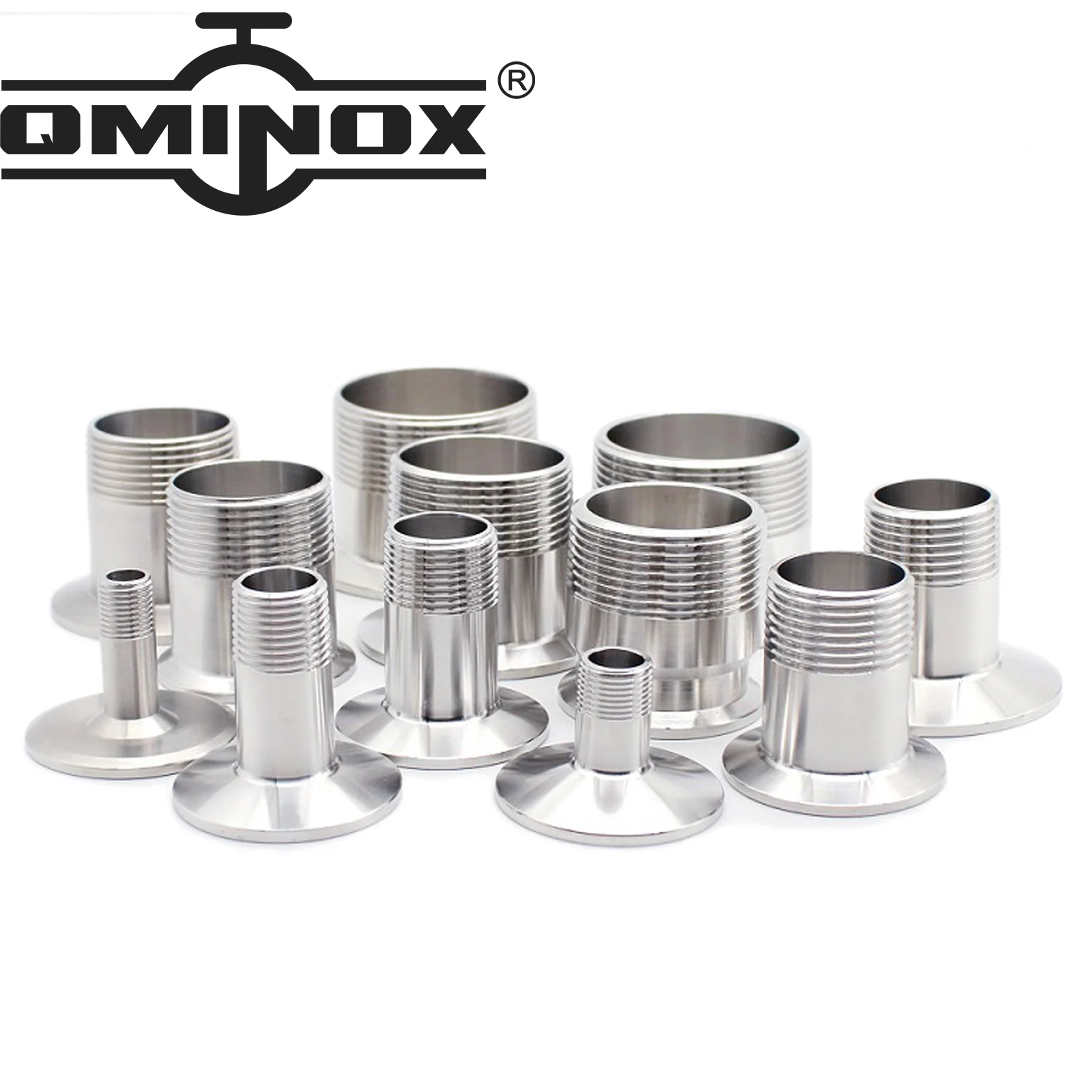 Adaptador de Braçadeira Tri de Aço Stanless Sanitory com Encaixe de Tubulação Rosqueado Masculino de Bspt 11 1-1 Dn1550 ss 304 316