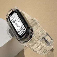 

Bracelet for Xiaomi Mi Band 6 5 Transparent glacier watchband miband 4/5 Breathable Wrist belt Silicone correa mi band 4 3 Strap
