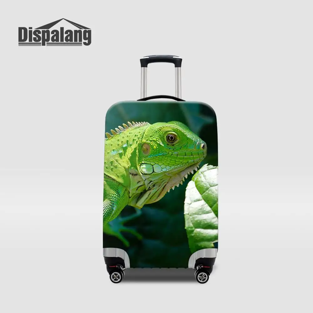 Luggage Cover13 Защитные чехлы для багажа с изображением ящерицы, утолщенные эластичные водонепроницаемые аксессуары для багажа, дорожные чемоданы, Защитные Чехлы - Цвет: Luggage Cover13