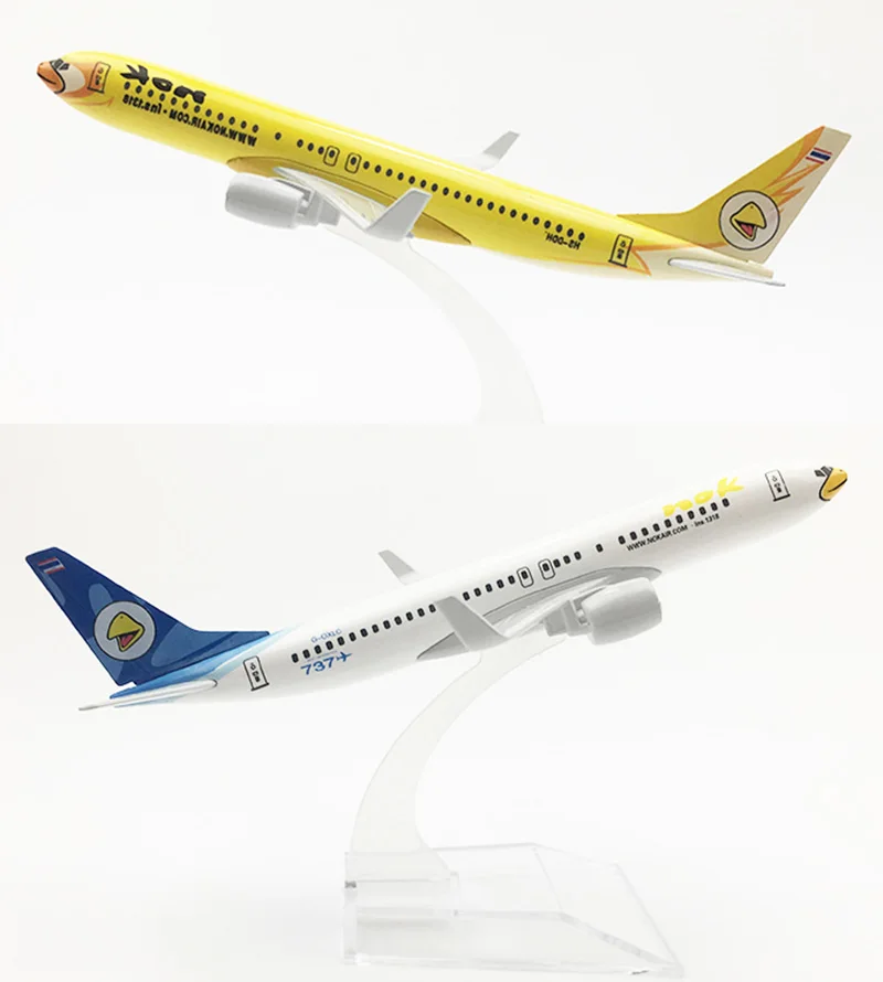 16CM 1/400 Boeing B737 model Aircraft THAILAND NOK AirBird SCALE Alloy airplane toy With landing gear base kid Plane giftDisplay | Игрушки и