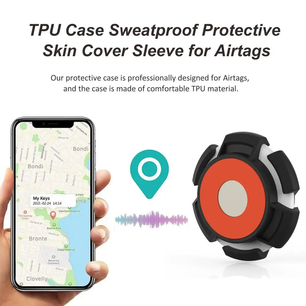 360° Full Magnetic Case For Apple AirTags TPU Protective Cover For Airtag  Holder Support Adsorption Anti-scratch Locator Tracker - AliExpress