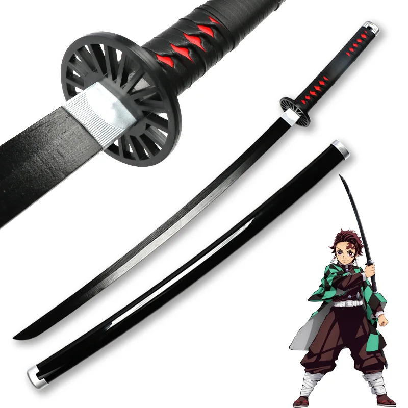 104cm-bamboo-cos-anime-swords-performance-props-demon-slayer-sword-tanjirou-katana-model-gift