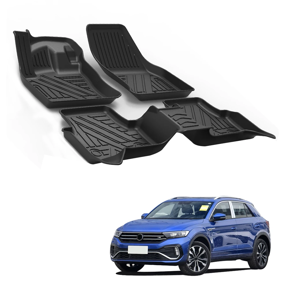 Tapis de Coffre de Voiture en Cuir Personnalisé, Couverture Complète,  Accessoire d'NikAutomobile, Antidérapant, Étanche, pour VW T ROC 2018-2020  - AliExpress