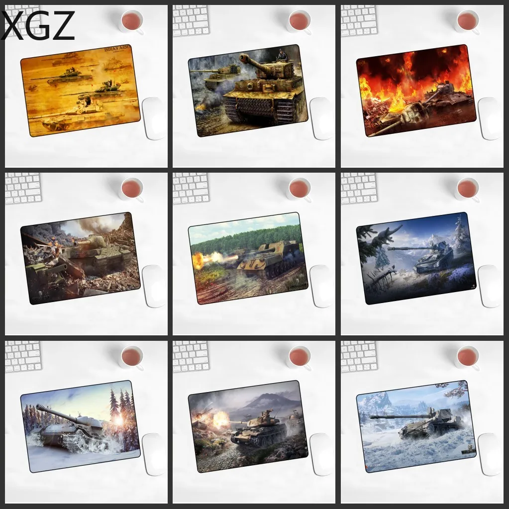 XGZ Big Promotion Tank World Pad Mouse 22x18cm Non-slip pad Laptop Gaming WOT LOL CS DOTA2 Playing Mat | Компьютеры и офис
