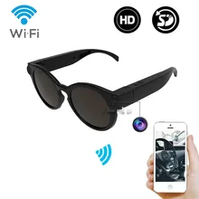 Lunettes de vélo WiFi Mini caméra HD 1080P DVR enregistreur Audio vidéo Portable Sport de plein air lunettes de soleil caméra Micro IP caméscope(China)