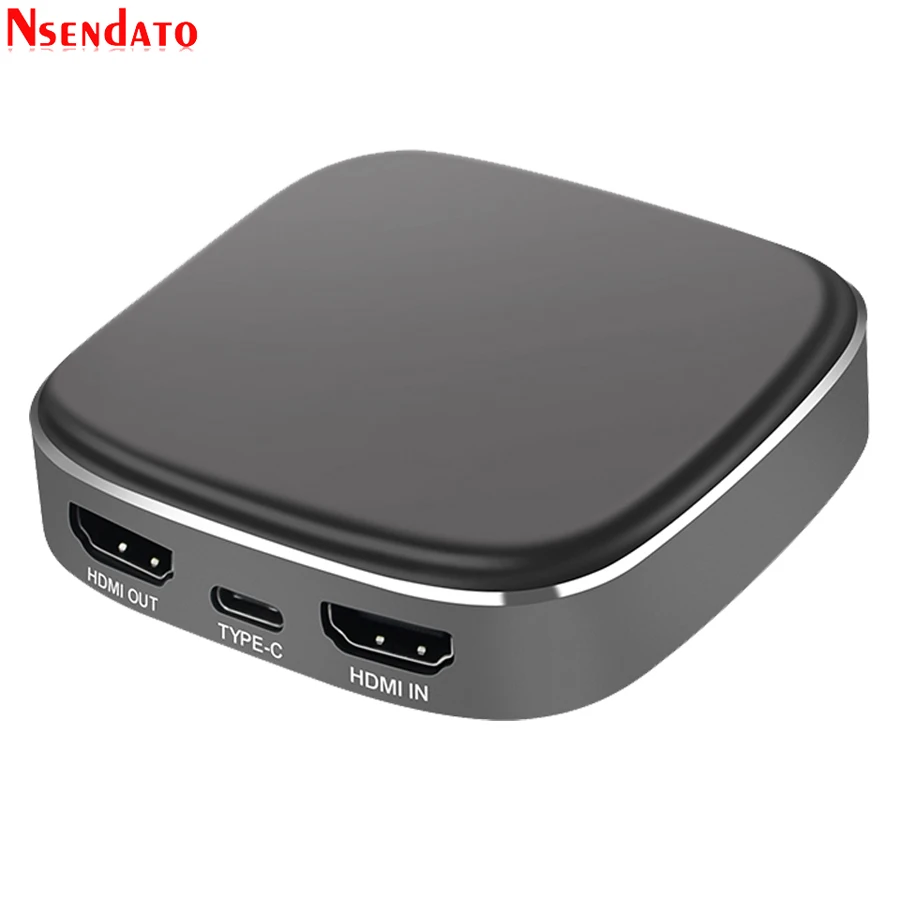 4K 1080P 60fps Тип C HDMI к USB3.0 HD игровой видеомагнитофон Захват карты ключ игра потоковая прямая трансляция коробка