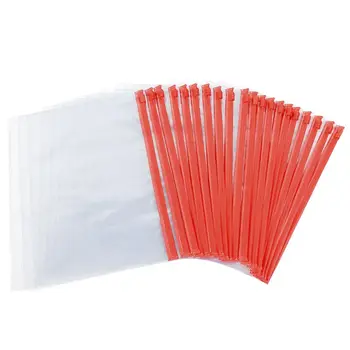 

Size A5 Card Slider Zip Closure Folders PVC Folders Envelopes, 20 Pieces