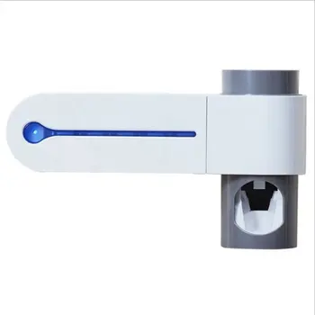 

Two-in-one ultraviolet sterilization and disinfection toothbrush holder automatic toothpaste ABS Smart disinfection