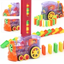 domino stacking train