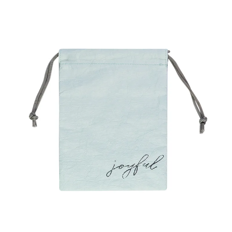 

Washing Water Rubbing Lines DuPont Paper-Travel Luggage Organizing Bag Morning Mist Green Bag Clothes Drawstring Bag