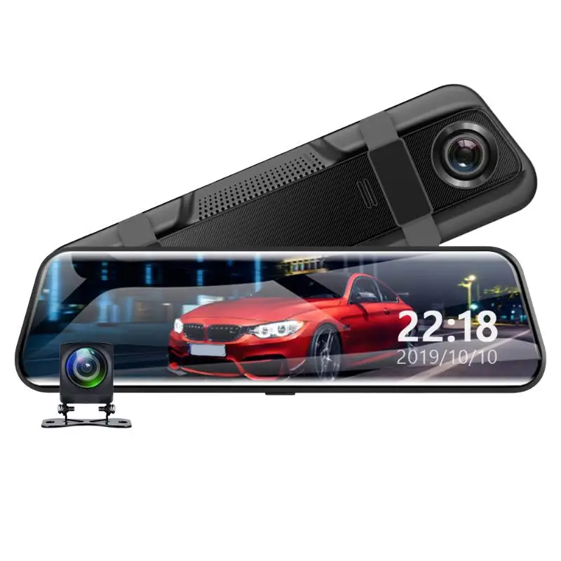 AD816 Голосовое управление Dashcam легкость и портативность нет места занимает Ультра HD 1080P Автомобильный видеорегистратор зеркало заднего вида камера - Название цвета: B