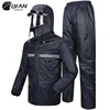 QIAN Cycling Raincoats Motorcycle Women/Men Suit Rain Coat Pants Police Poncho Waterproof Rain Jacket Men Protective Rain Gear ► Photo 1/6